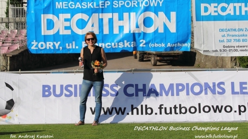 Podziękowanie dla tytularnego sponsora rozgrywek .... DECATHLON Business Champions League