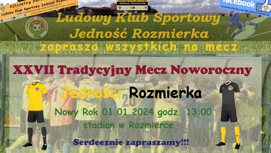 Zapraszamy na piłkarskie powitanie Nowego Roku!!!