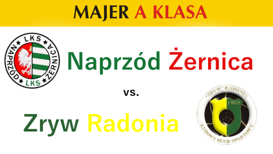 Zapowiedź meczu: Naprzód Żernica - Zryw Radonia
