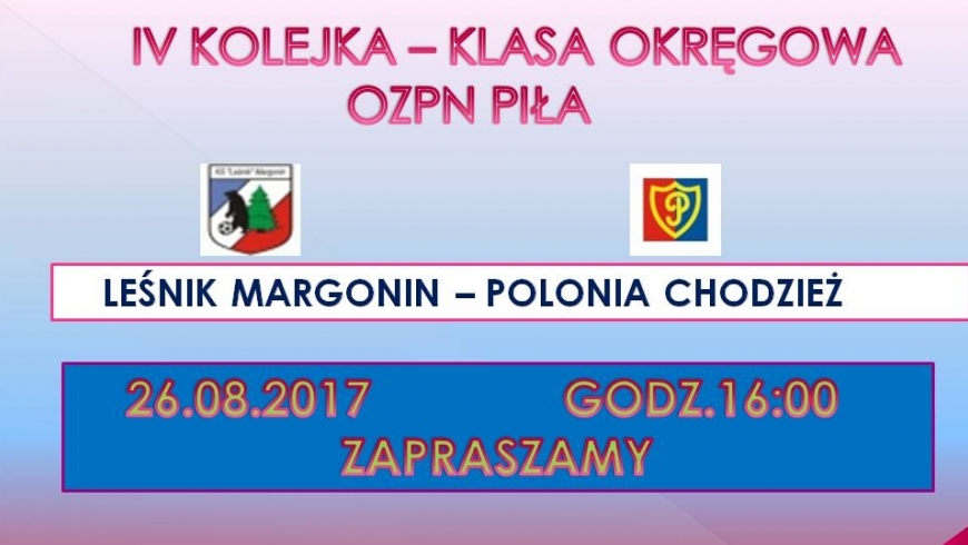 W SOBOTĘ Z POLONIĄ CHODZIEŻ