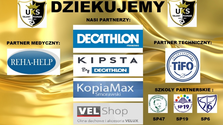 PODZIEKOWANIA DLA NASZYCH SPONSORÓW