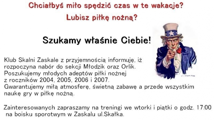 Chciałbyś miło spędzić czas w wakacje z piłką nożną?? Szukamy właśnie Ciebie!!