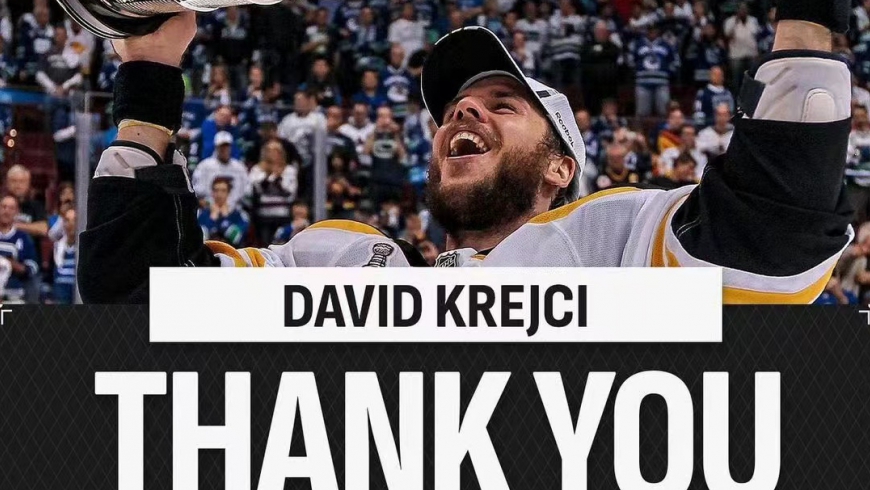 Abschied von der NHL-Eishockeylegende David Krejci auf seiner neuen Reise