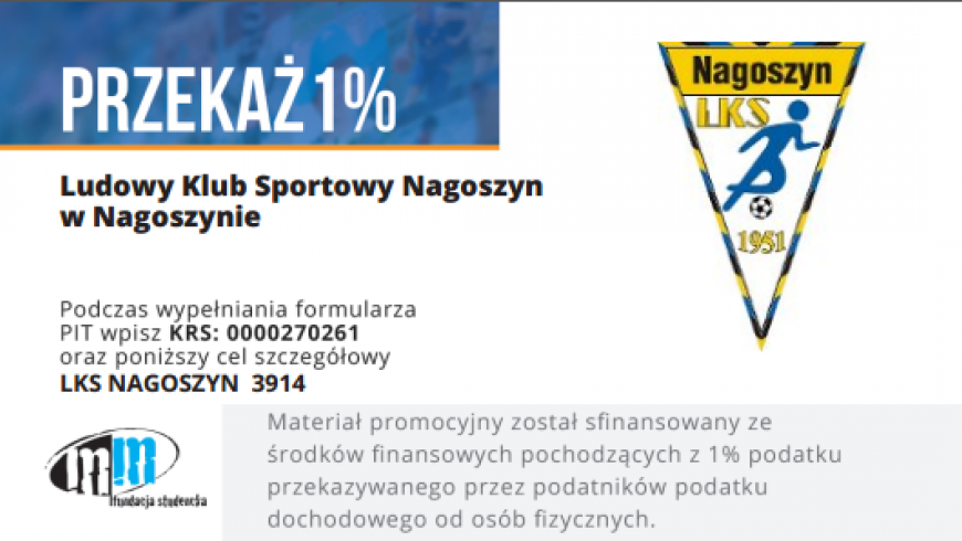 1% dla LKS Nagoszyn