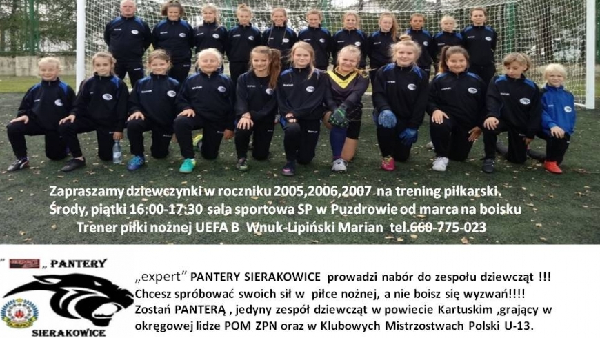 Nabór do zespołu "expert"PANTERY Sierakowice