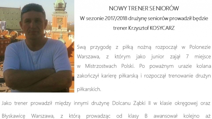 MAMY NOWEGO TRENERA