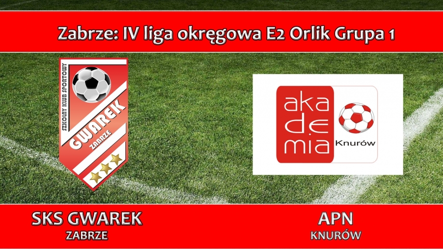 E2 ORLIK I SKS GWAREK ZABRZE - APN Knurów 13:0