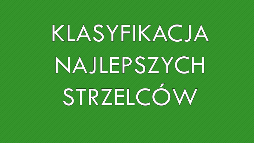 Klasyfikacja najlepszych strzelców LO po XXIII kolejkach