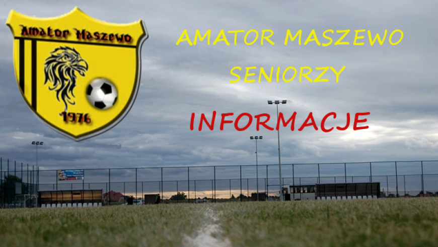Mecze seniorów Amatora Maszewo wiosna 2017