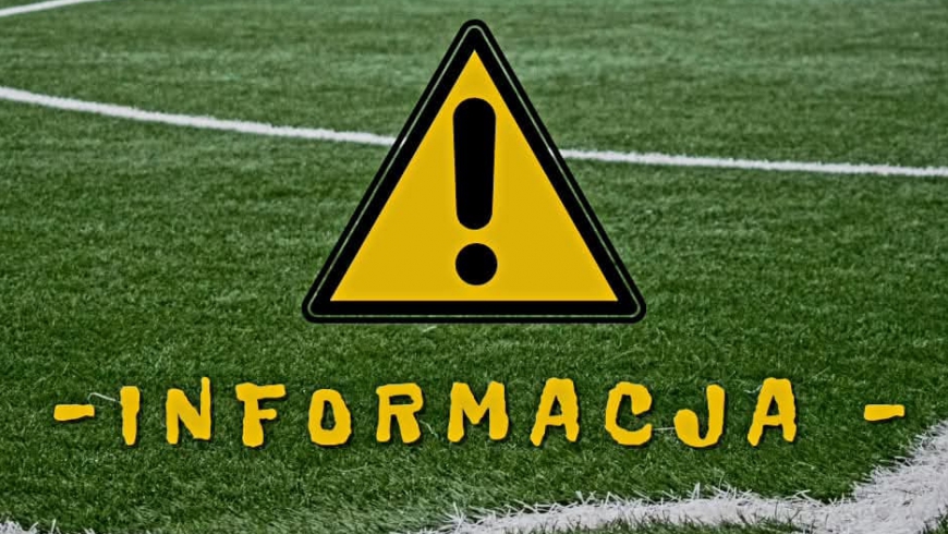 Informacja w sprawie meczów kontrolnych