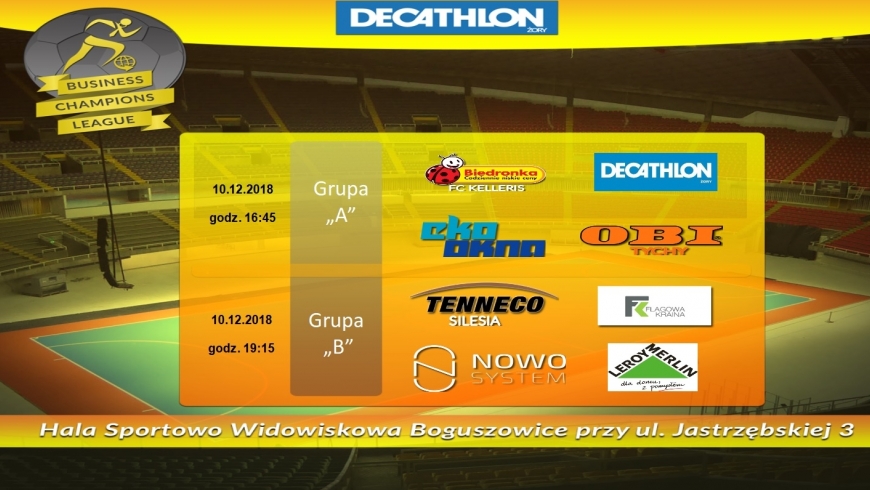 "DECATHLON Business Champions League 2018-2019".... 2 rundę czas zacząć...