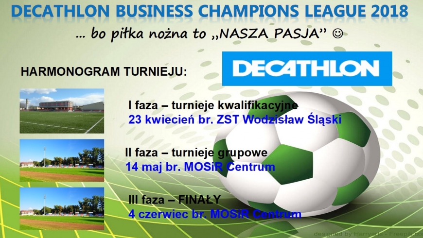 Harmonogram turnieju "DECATHLON Business Champions League 2018"