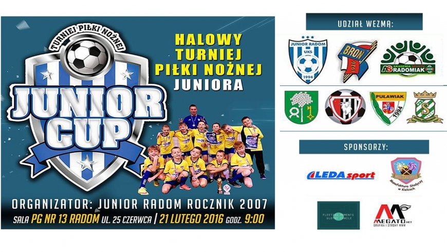 POWOŁANIA NA TURNIEJ JUNIOR CUP - 21 LUTY