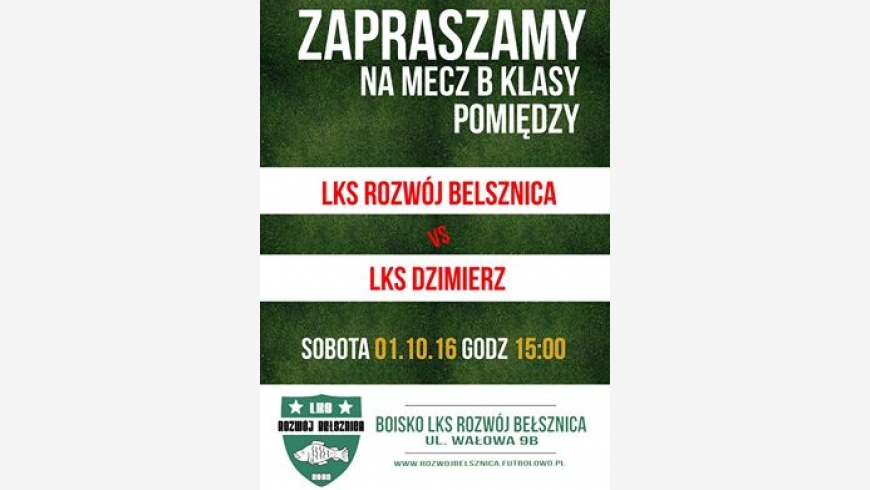 Zapraszamy na mecz w sobote