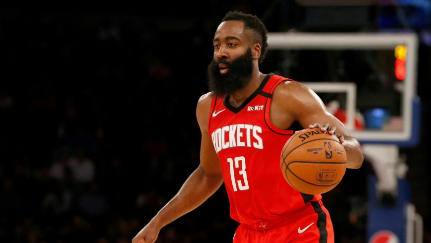 Kostenlose Flyer in der James Harden Basketball-Welt