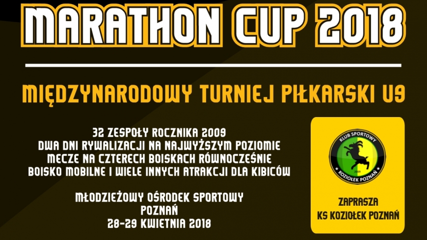 ZAGRAMY W MIEDZYNARODOWYM TURNIEJU MARATHON CUP