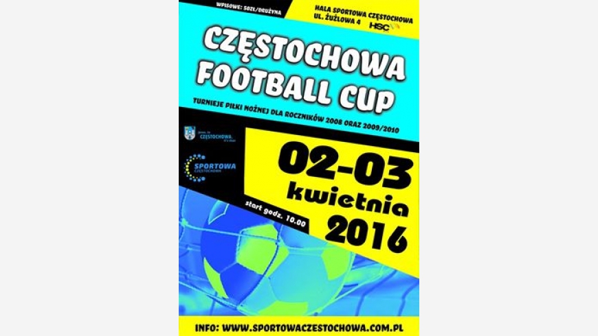 Harmonogram meczowy Częstochowa Football Cup 2 kwietnia 20016