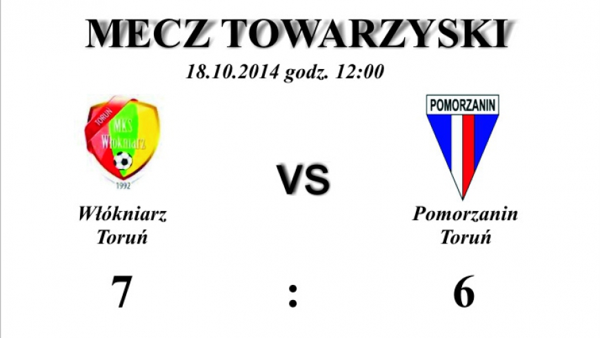 Sparing: Włókniarz Toruń - Pomorzanin Toruń 7:6