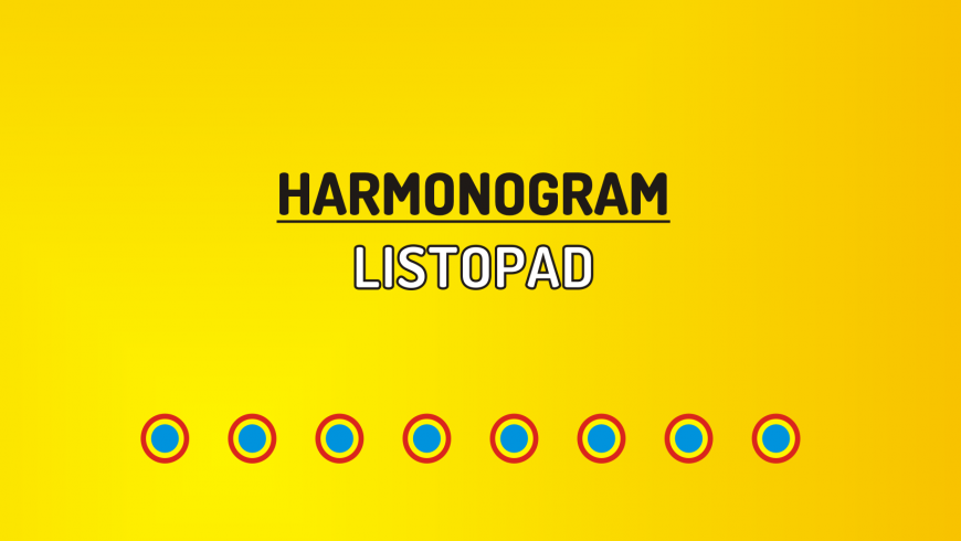 Harmonohram treningowo-meczowy listopad