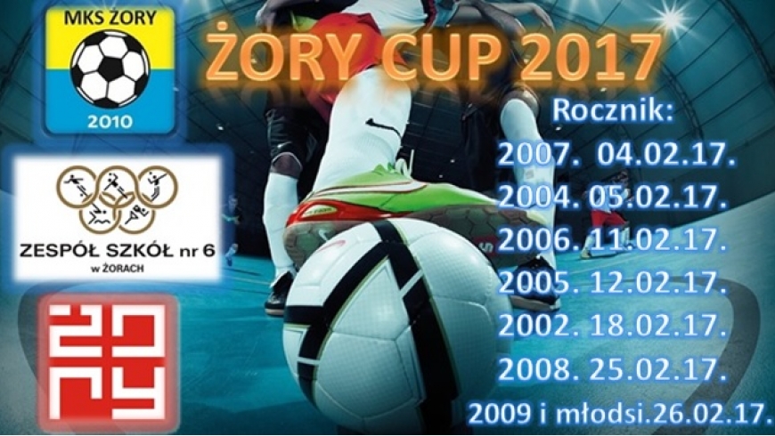 Halowy Turniej Piłki Nożnej Żory Cup 2017 - rocznik 2007