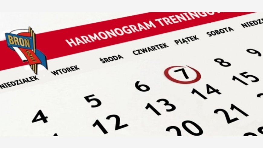 HARMONOGRAM TRENINGÓW  11 - 17 LUTY