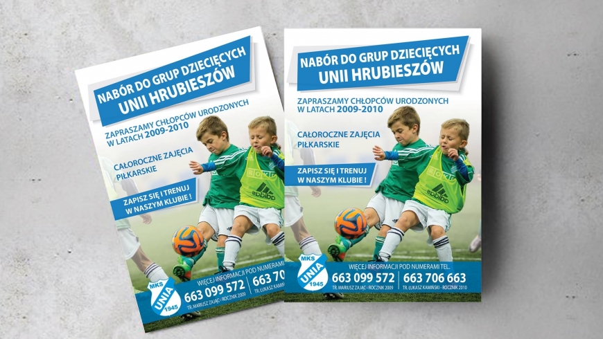 Nabór do grup dziecięcych, roczniki 2009-2010