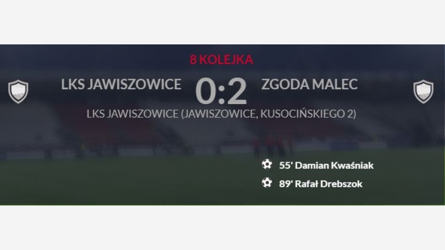 8 KOLEJKA LKS Jawiszowice - Zgoda Malec 0-2 [ juniorzy ]