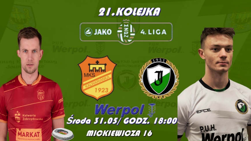 Zapraszamy na zaległe mecze 21.kolejki JAKO IV ligi małopolskiej sezon 2022/23 !!!