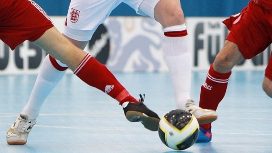 Nasi na parkiecie złotoryjskiego futsalu