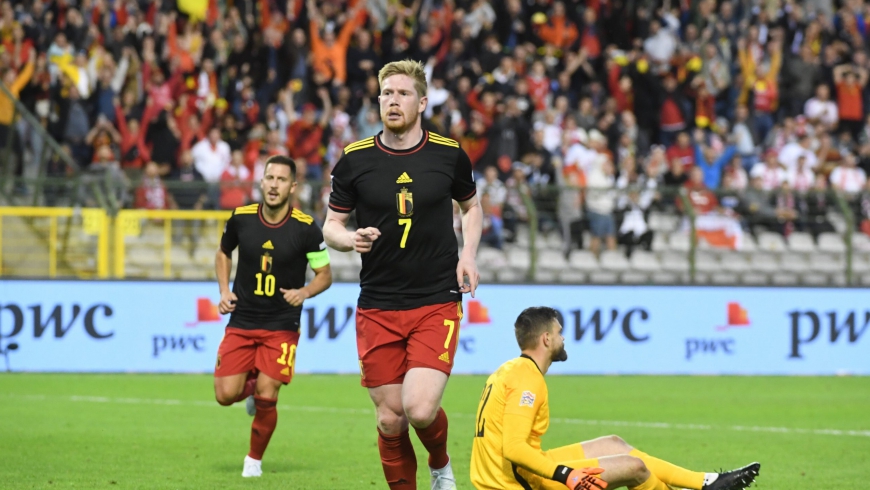 Belgia strzeliła 5 bramek w 32 minuty i wygrała 6-1