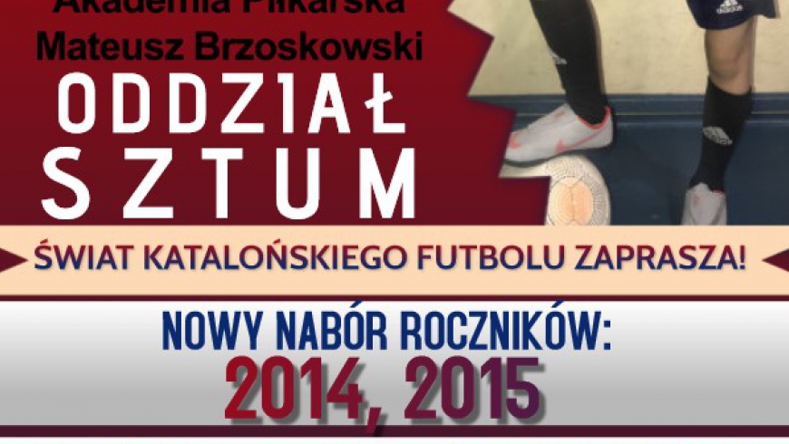 AP SZTUM - nabór roczników 2014 i 2015!