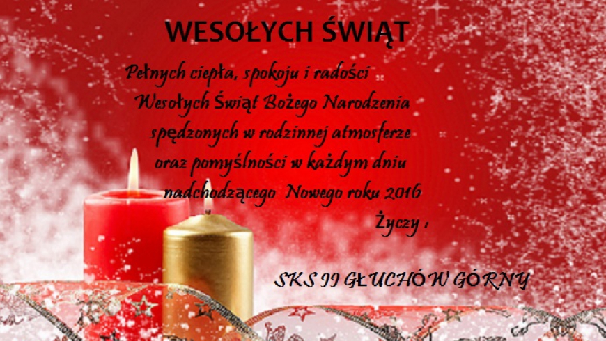 WESOŁYCH ŚWIĄT !!!