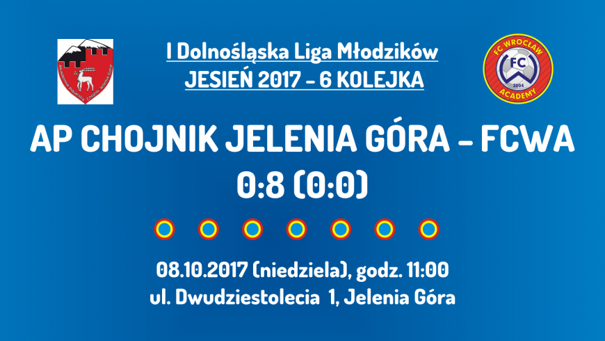 I DLM: 6 kolejka - FCWA - AP Chojnik Jelenia Góra (08.10.2017)