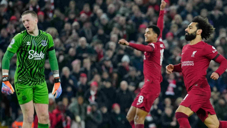 Enfin une victoire pour Liverpool, 2-0 Everton, Salah a marqué et le premier but de Gakpo