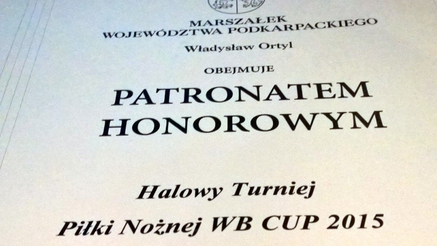 Marszałek województwa patronem turnieju WB Cup`15