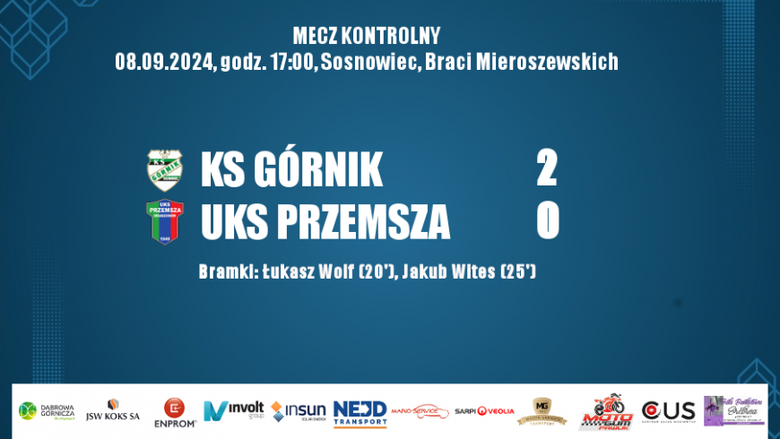 3 kolejka, A-Klasa 2024/2025 Górnik Sosnowiec - UKS Przemsza 2:0 (2:0)