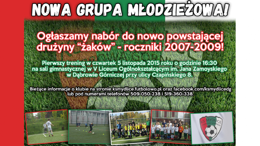 Nowa grupa młodzieżowa!