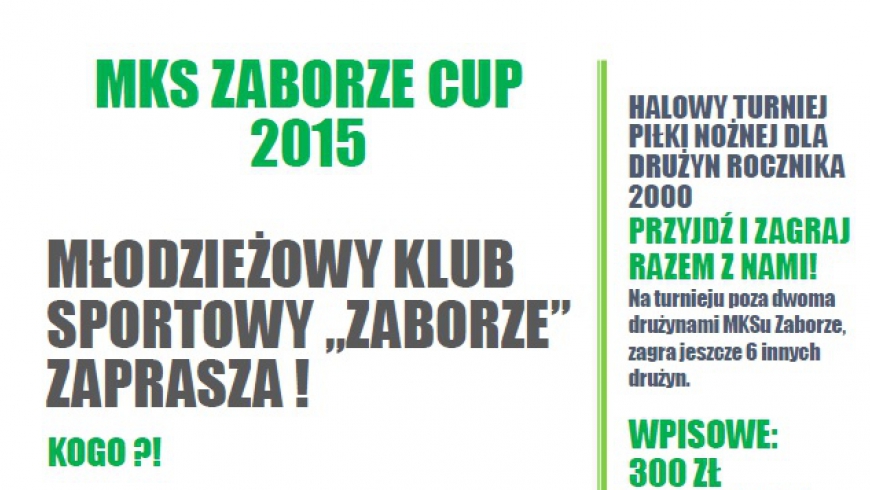 MKS Zaborze Cup 2015 - 19.12.2015 r.