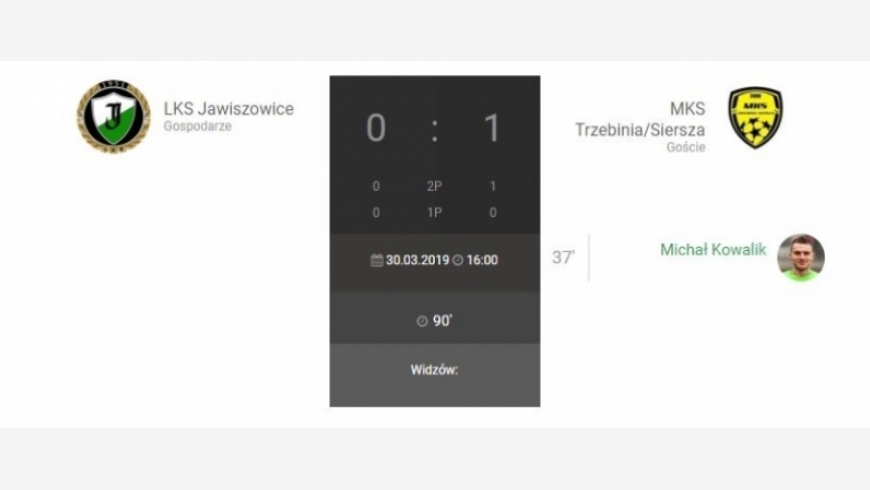 18.kolejka IV ligi LKS Jawiszowice - Trzebinia Siersza 0:1