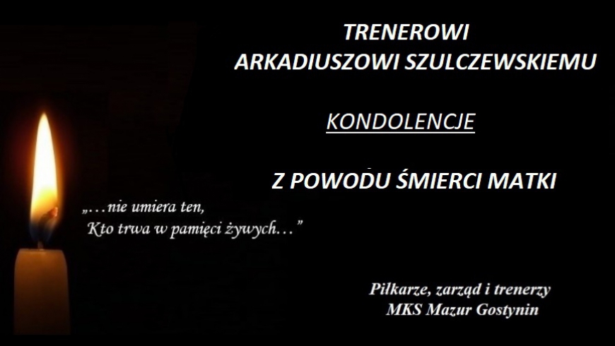 Kondolencje / Podziękowania