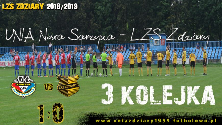 3 Kolejka: Unia Nowa Sarzyna - LZS Zdziary 1:0.