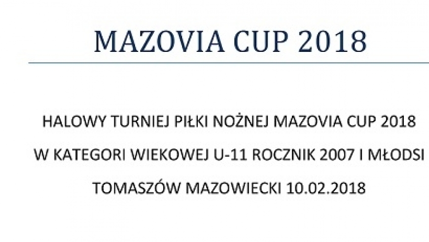 MAZOVIA CUP 2018