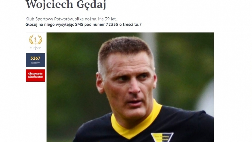 Trener Wojciech Gędaj triumfuje w plebiscycie !