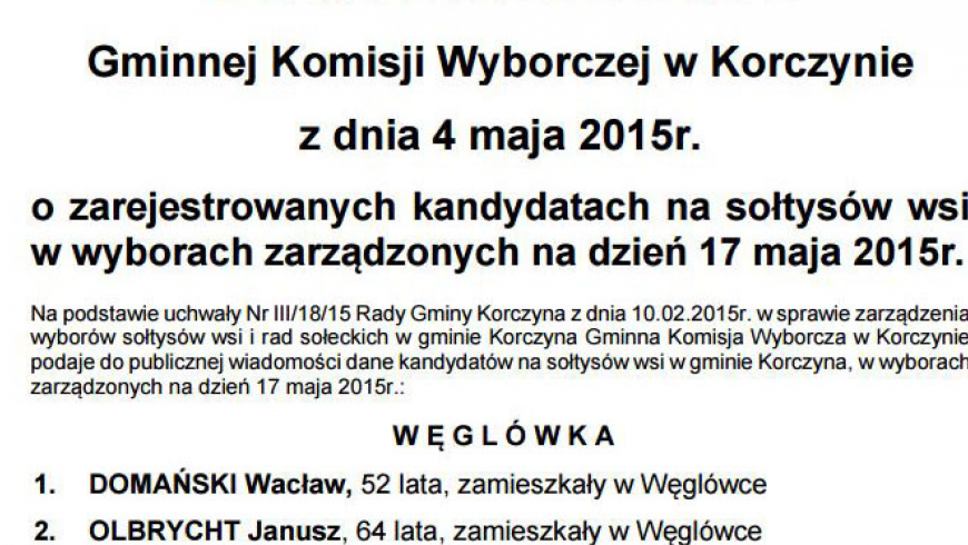 Wybory na sołtysa