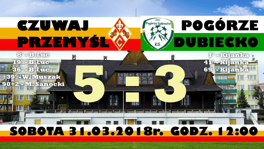 CZUWAJ - POGÓRZE DUBIECKO 5:3 (4:2)