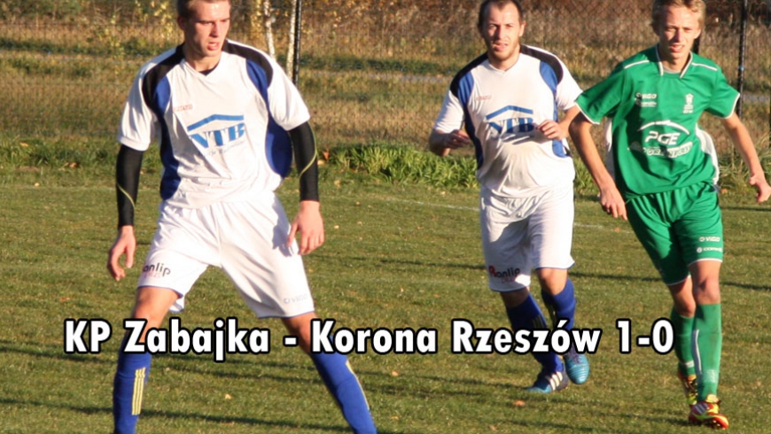 KP Zabajka - Korona Rzeszów 1-0