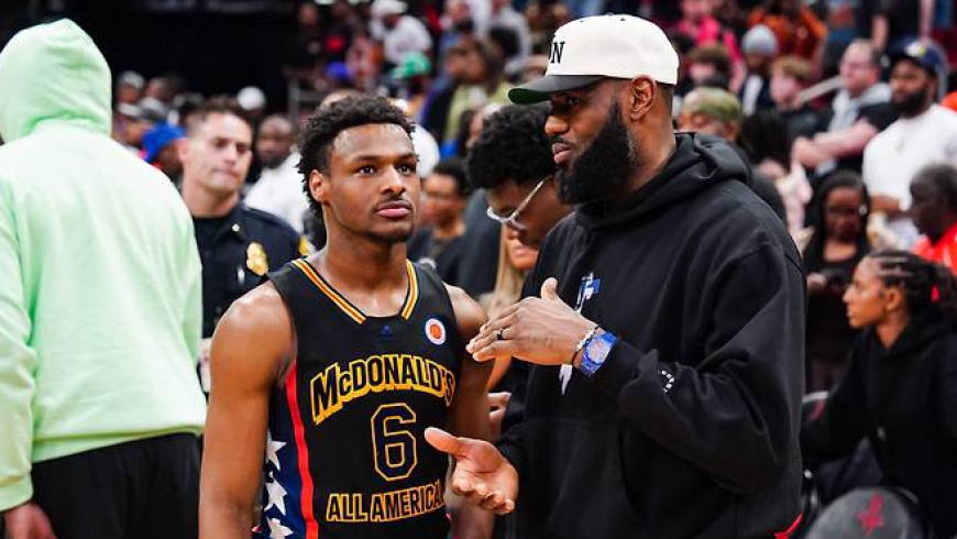 LeBron Playing with Son Bronny in NBA Lakers