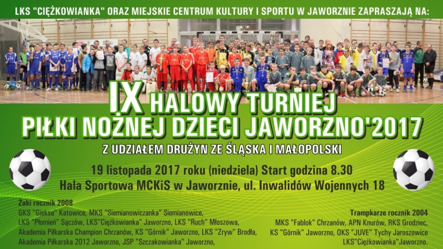 IX HAlowy Turniej Piłki Nożnej Dzieci Jaworzno'2017