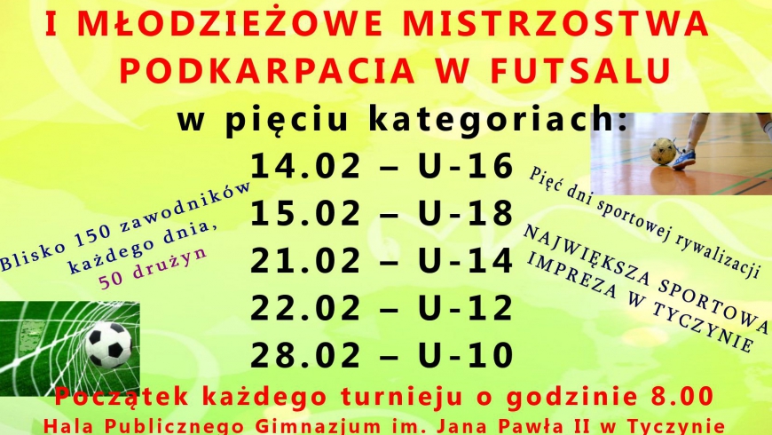 Młodzieżowe Mistrzostwa Podkarpacia w Futsalu!!!