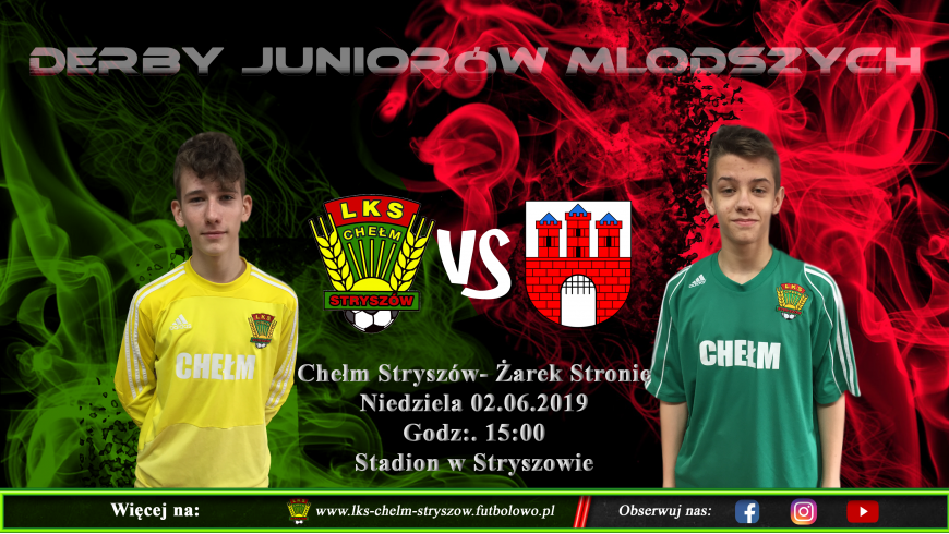 Stryszowskie derby Juniorów- Zapraszamy!